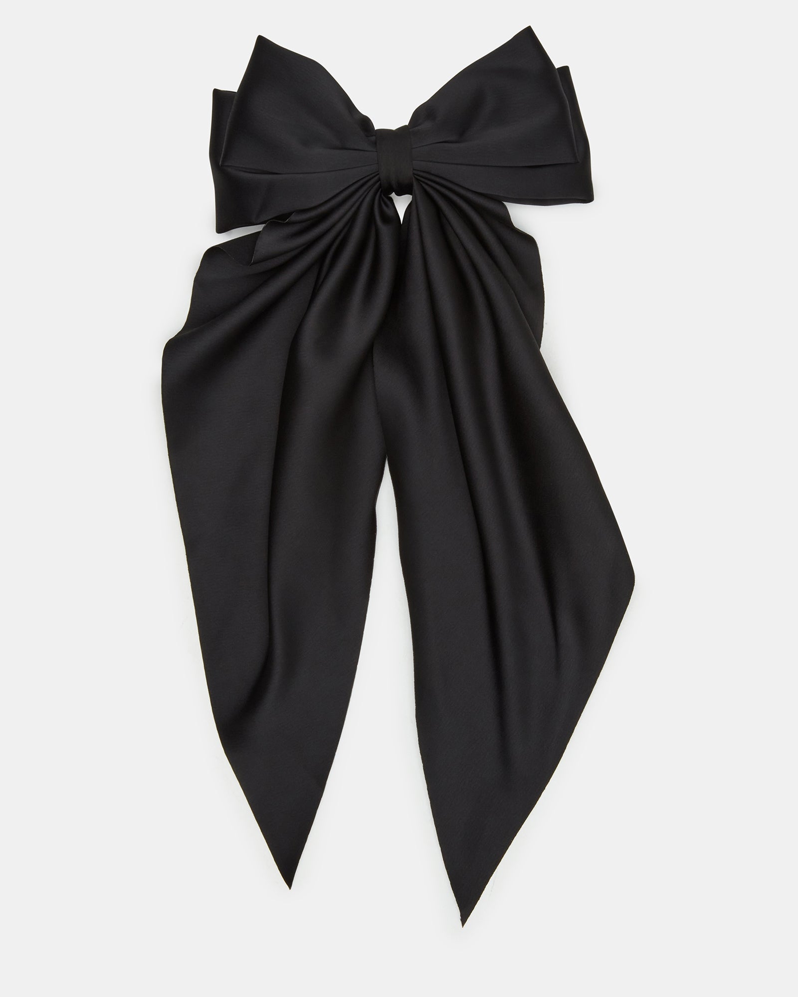 SATIN HAIR BOW BLACK、mySite、gtrtttuynbv