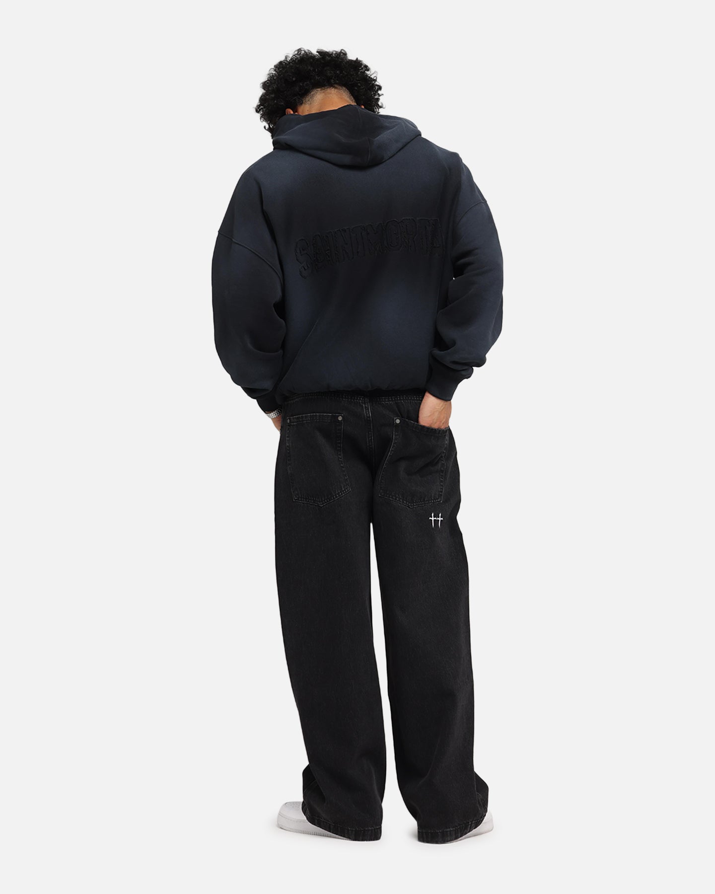 Saint Morta Manticore Boxy Hoodie Sunfade Black、mySite、zt4zffjzw