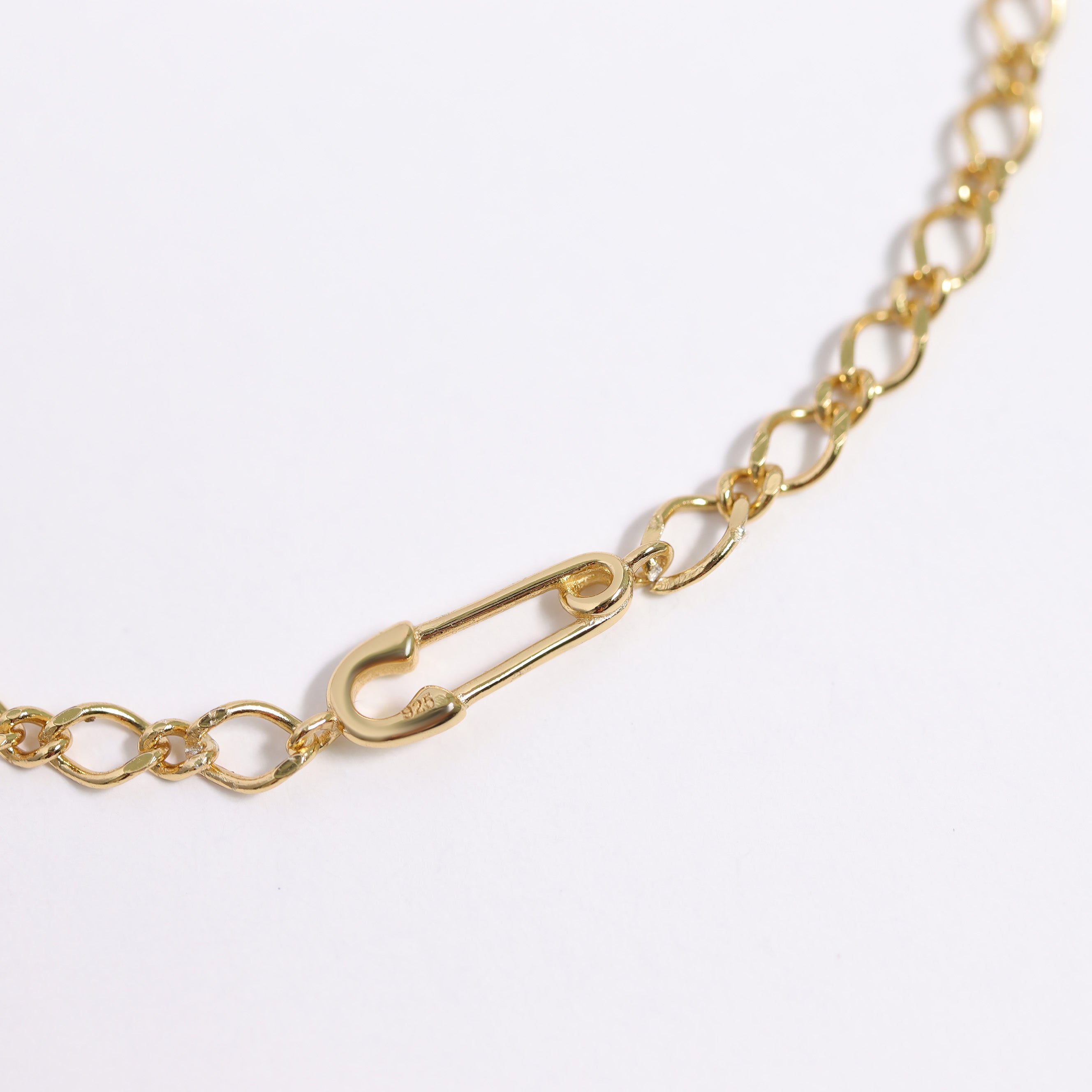 .925 Sterling Silver Horizontal Safety Pin Charm for Permanent Jewelry / PMJ1027、mySite、dreamappss