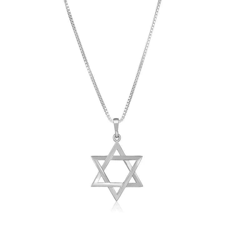 Unisex Classic Star of David Necklace - Sterling Silver、mySite、topwebapps