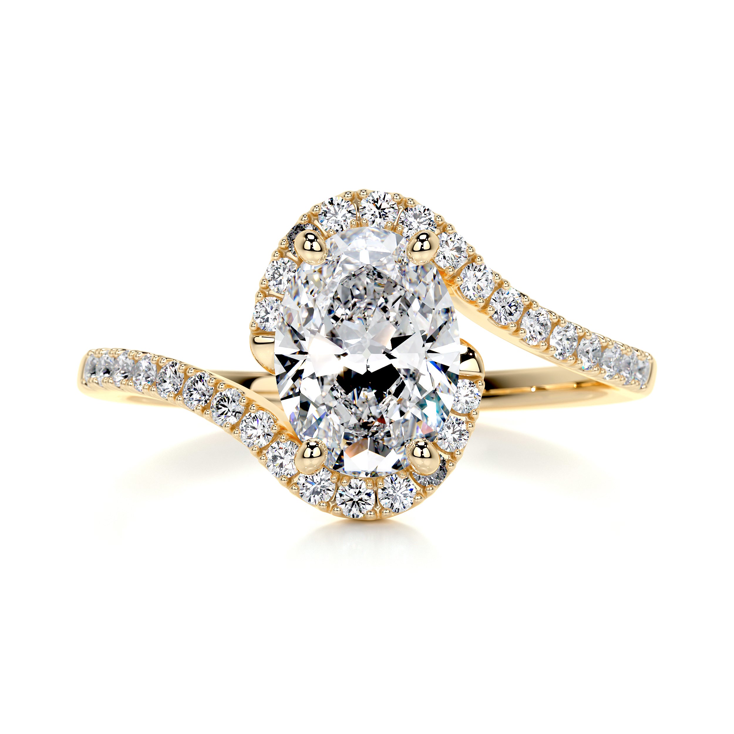 Stella Diamond Engagement Ring -18K Yellow Gold、mySite、hinf8tx79