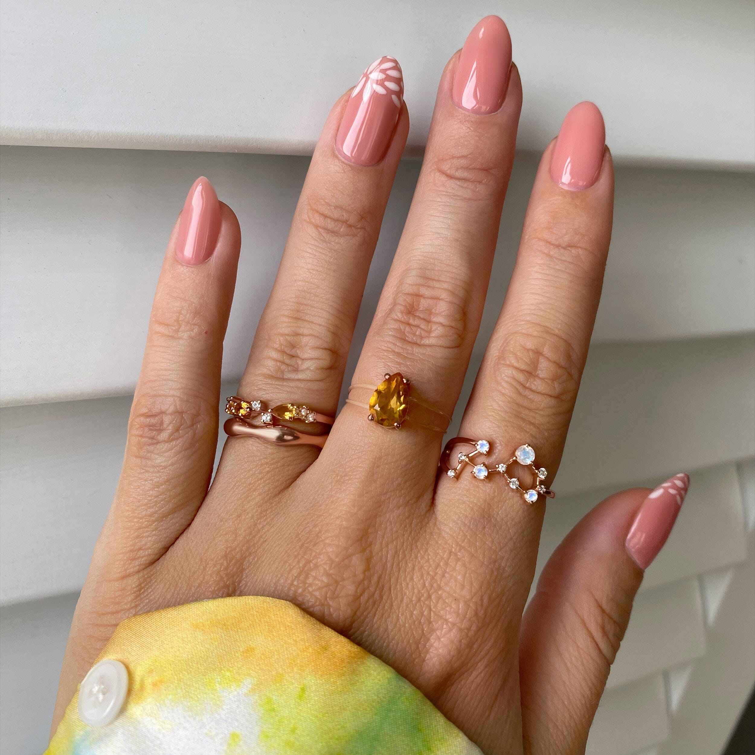 Moonstone Ring - Scorpio Zodiac Constellation、mySite、hinf8tx79