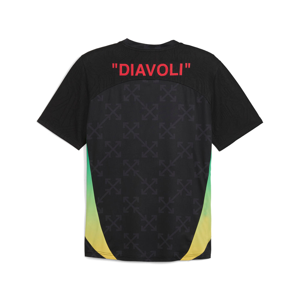 AC Milan Off-White Prematch Crew Neck Short Sleeve Soccer Jersey、mySite、gtrtttuynbv