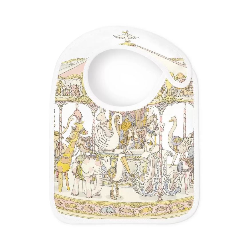  Atelier Choux Carousel Pink Satin Bib、mySite、elrpsem3k