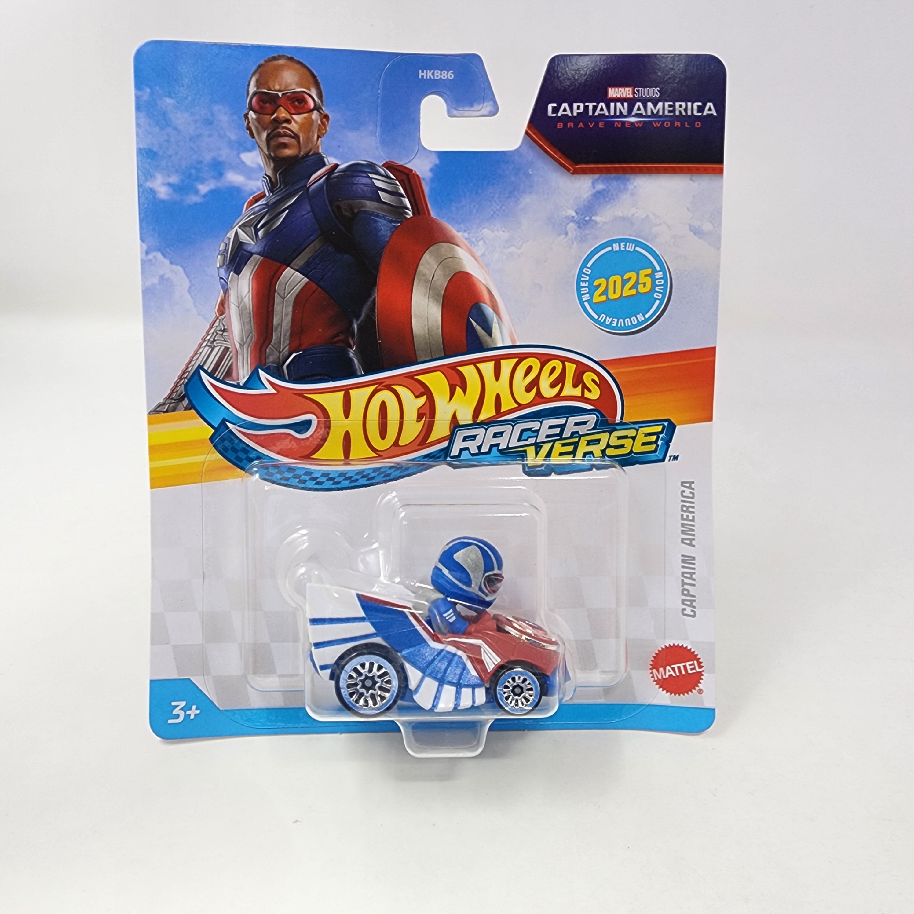 Captain America Brave New World MARVEL * 2025 Hot Wheels Racer Verse Case C、mySite、hgirdovlk