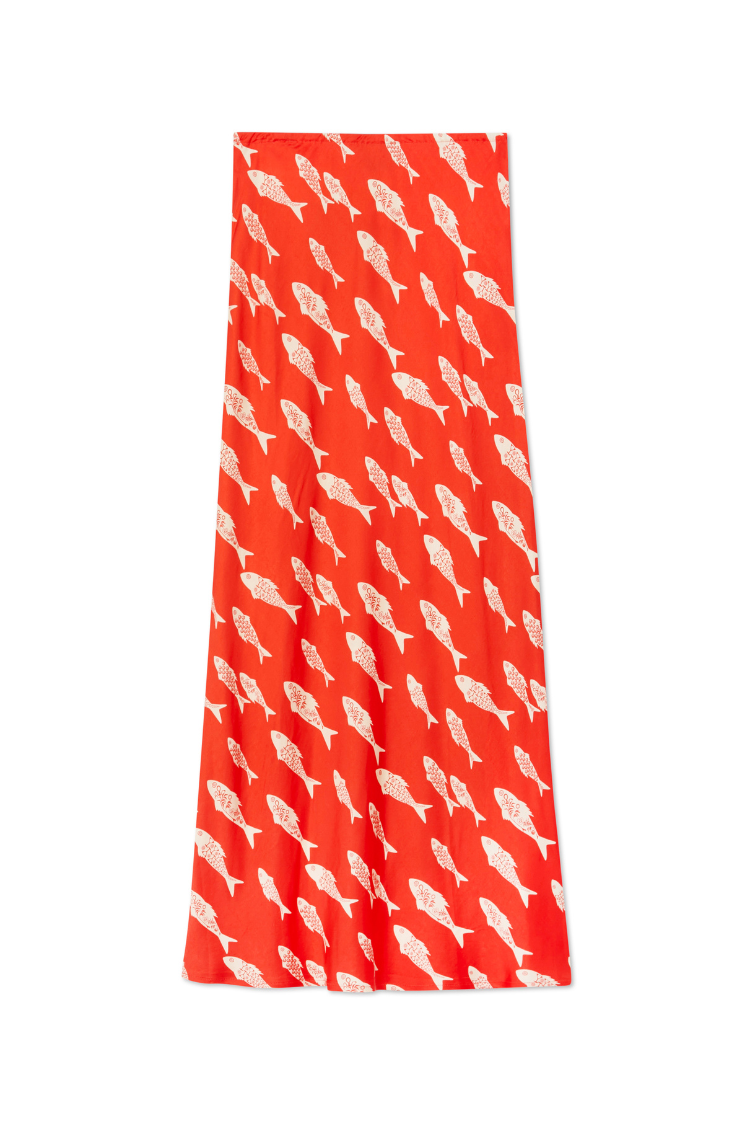 Red Marina Dorris Skirt、mySite、solidvoid