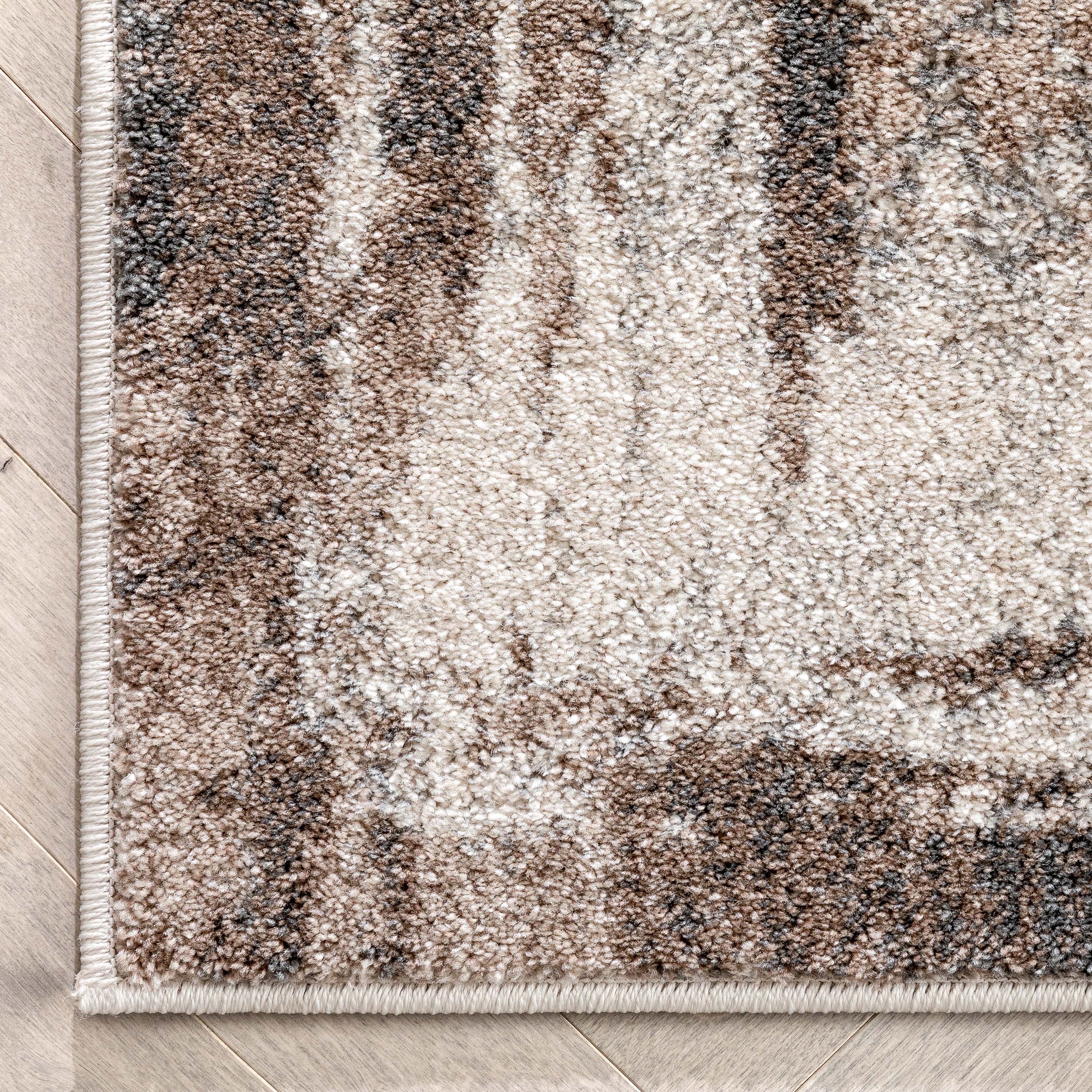 Francis Abstract Brushstroke Ivory Vintage Rug、mySite、gigharbornorthrealestate