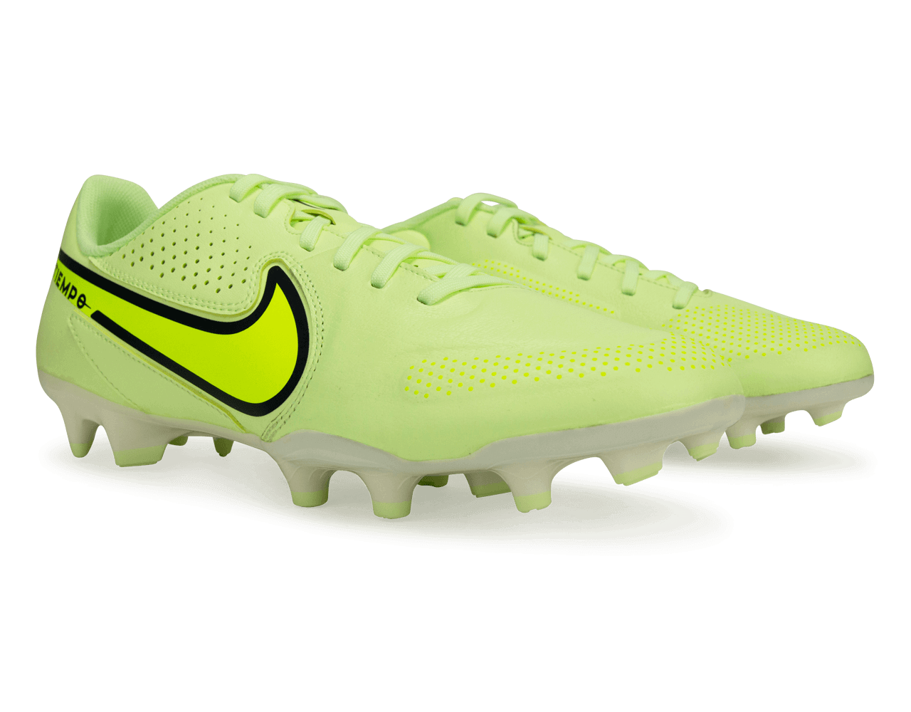 Nike Men's Tiempo Legend 9 Academy FG/MG Volt/White、mySite、noshort