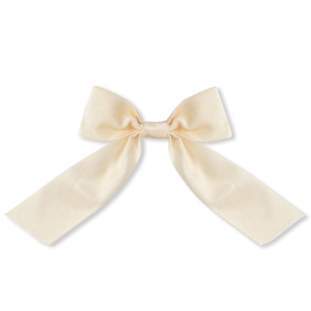 Ivory Velvet Bow with Tails, 13 to 20、mySite、g9winljtr