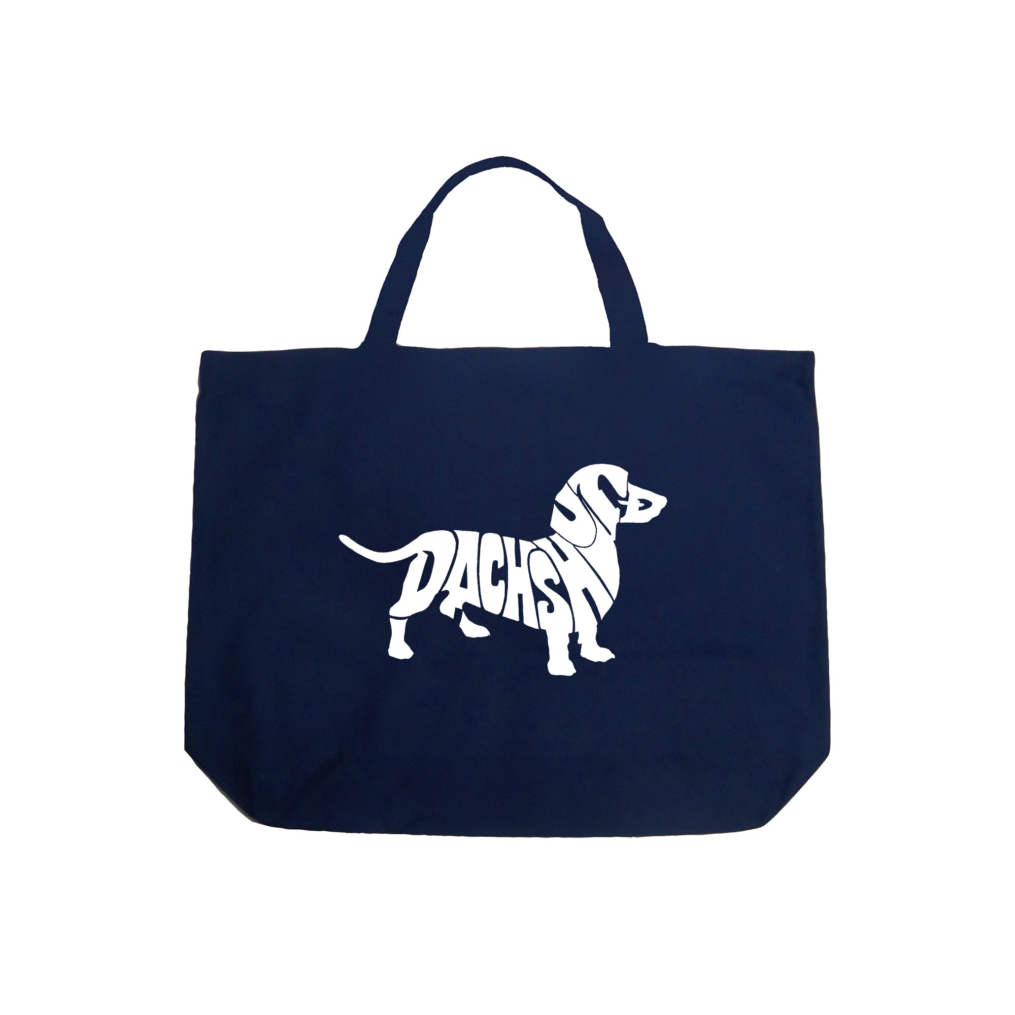Dachshund - Large Word Art Tote Bag、mySite、camillekostekn