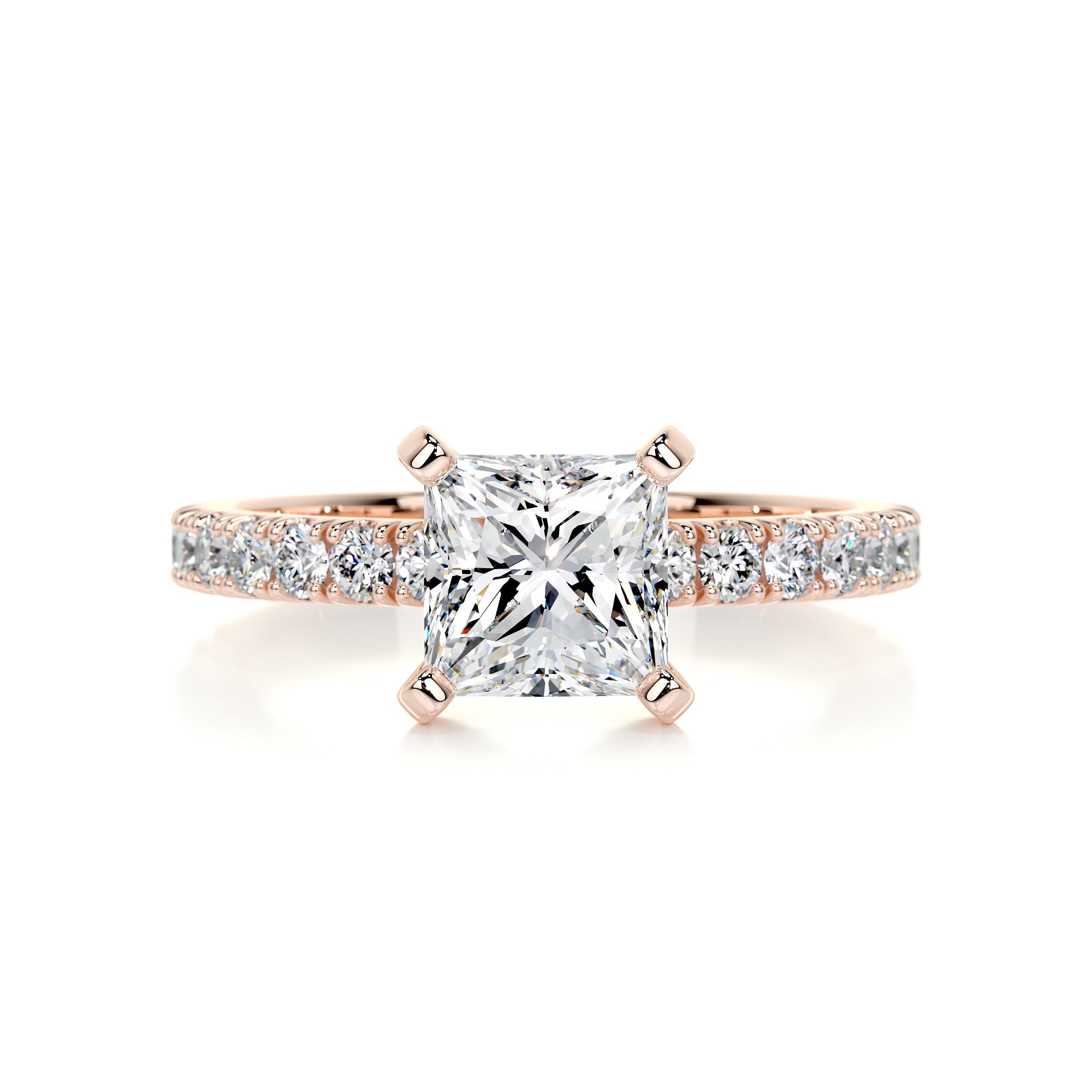 Blair Moissanite & Diamond Ring -14K Rose Gold (RTS)、mySite、hinf8tx79
