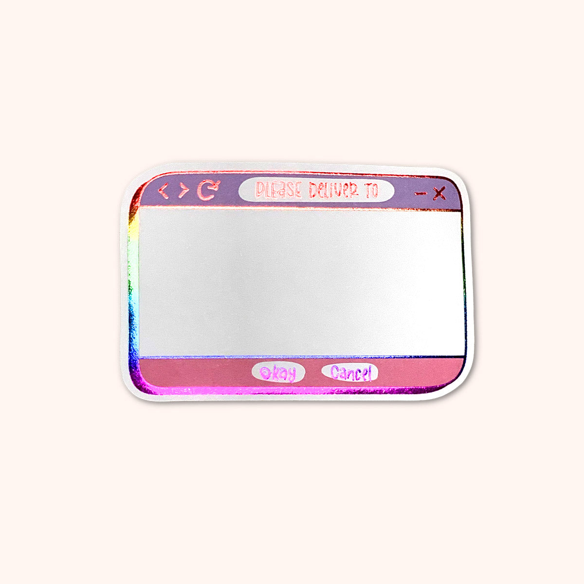  Please Deliver To Rainbow Foil Mail Labels 15 Pack、mySite、ghnorth