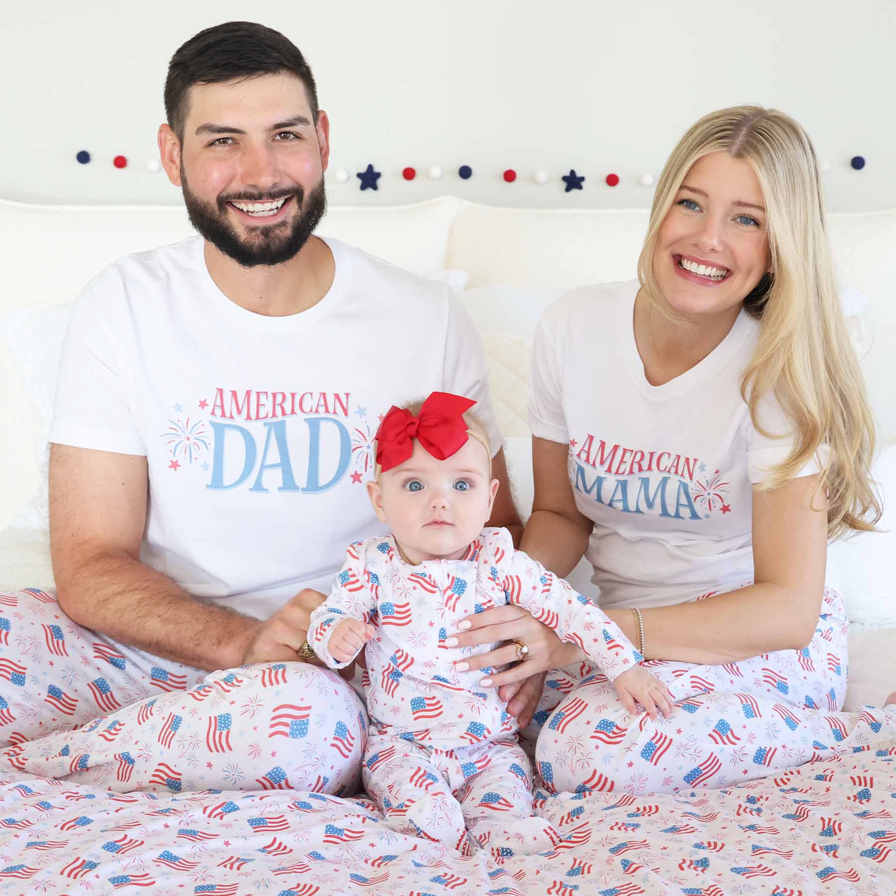  American Mama Fireworks Graphic Tee | White、mySite、layawaytickets