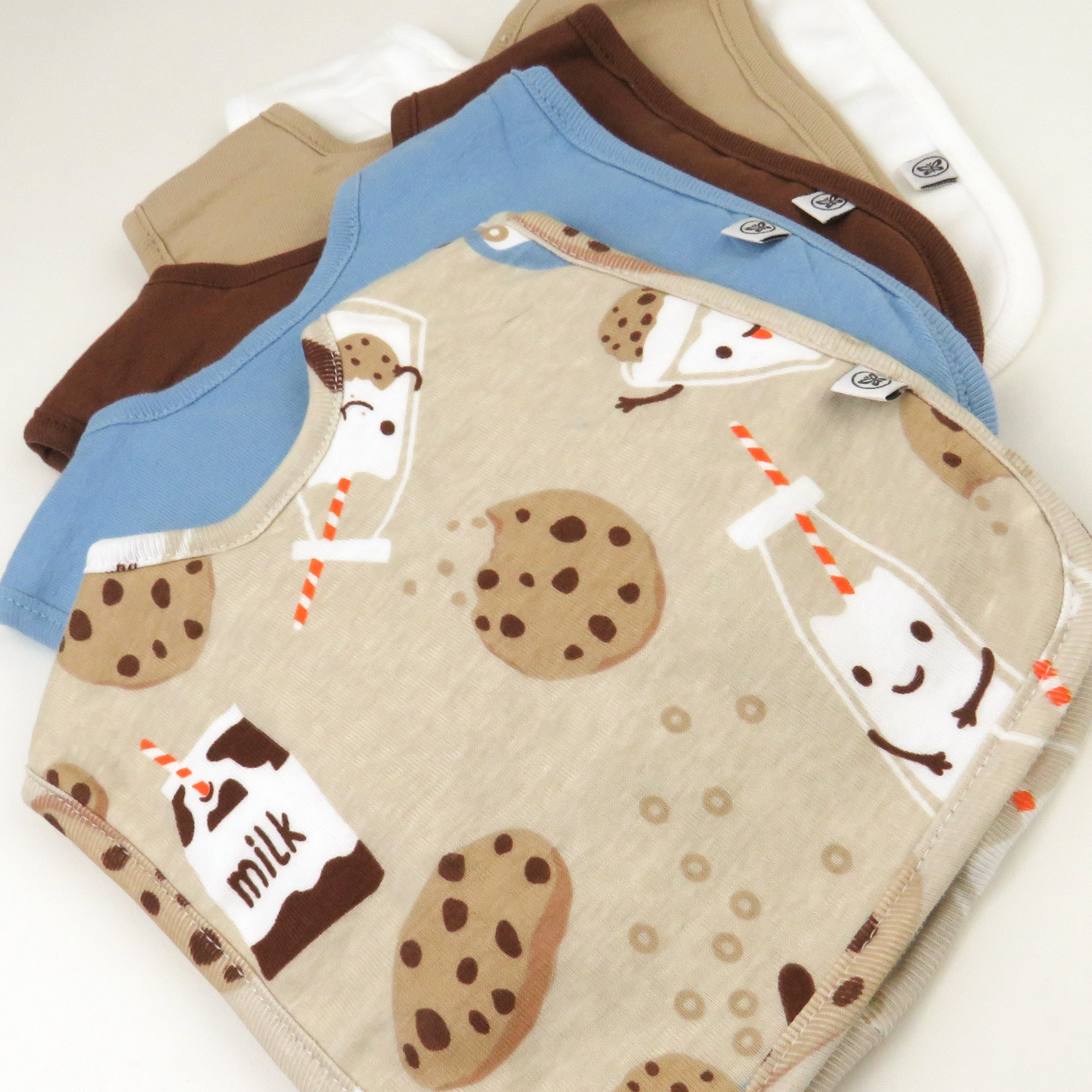  5-Pack Organic Cotton 4 in 1 Reversible Bibs、mySite、layawaytickets