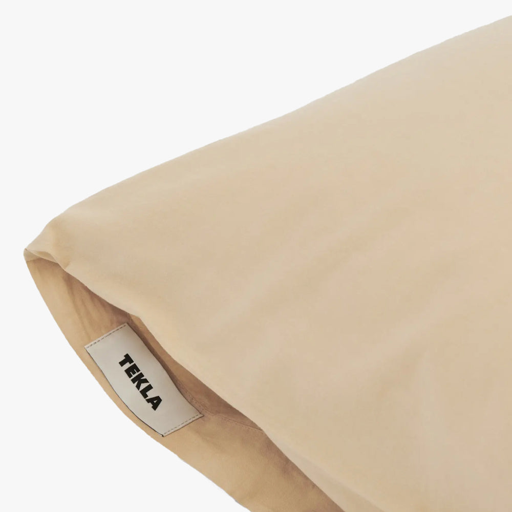  Tekla Cotton Percale Pillowcase / Sand Beige、mySite、merchandisen