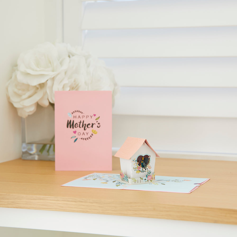 Mother's Day Birdhouse Pop-Up Card、mySite、solidvoid