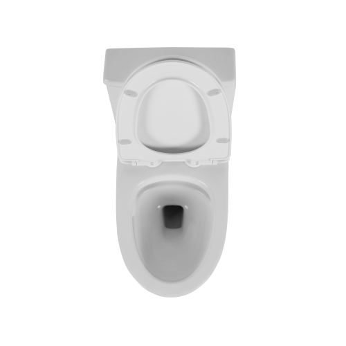 1.1/1.6 GPF Elongated Comfort Height Floor Mounted One-Piece Toilet, CUPC Certified, WaterSense Cetified, Ceramic, White Color, Soft Close Seat、、xpatfood