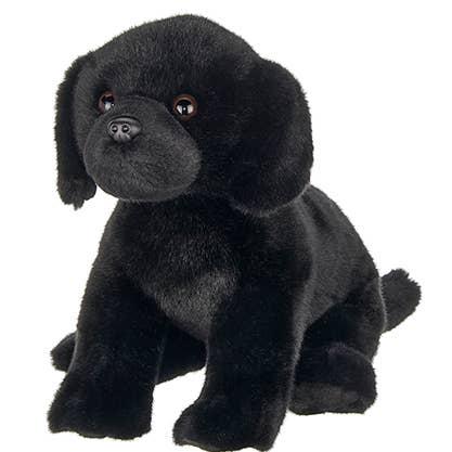 Black Lab Plush Sitting Puppy Dog by Bearington Collection - Chase、mySite、g9winljtr