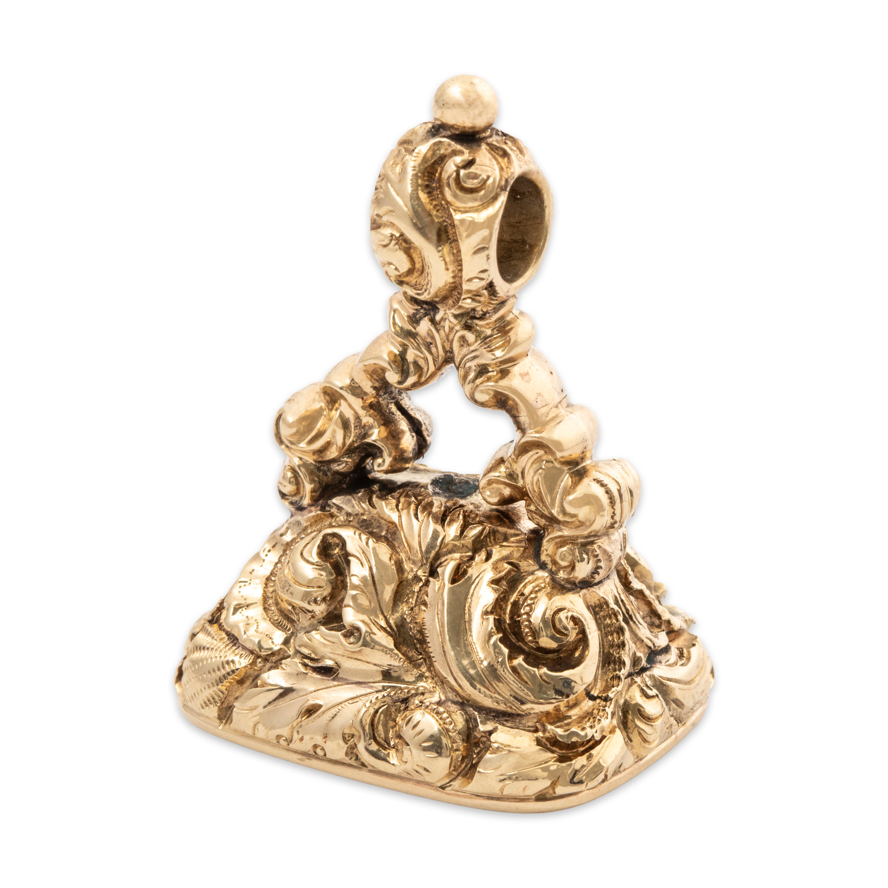 Quality Large Victorian Antique 14k Yellow Gold 14ct Amethyst Fob Seal Pendant、mySite、hinf8tx79