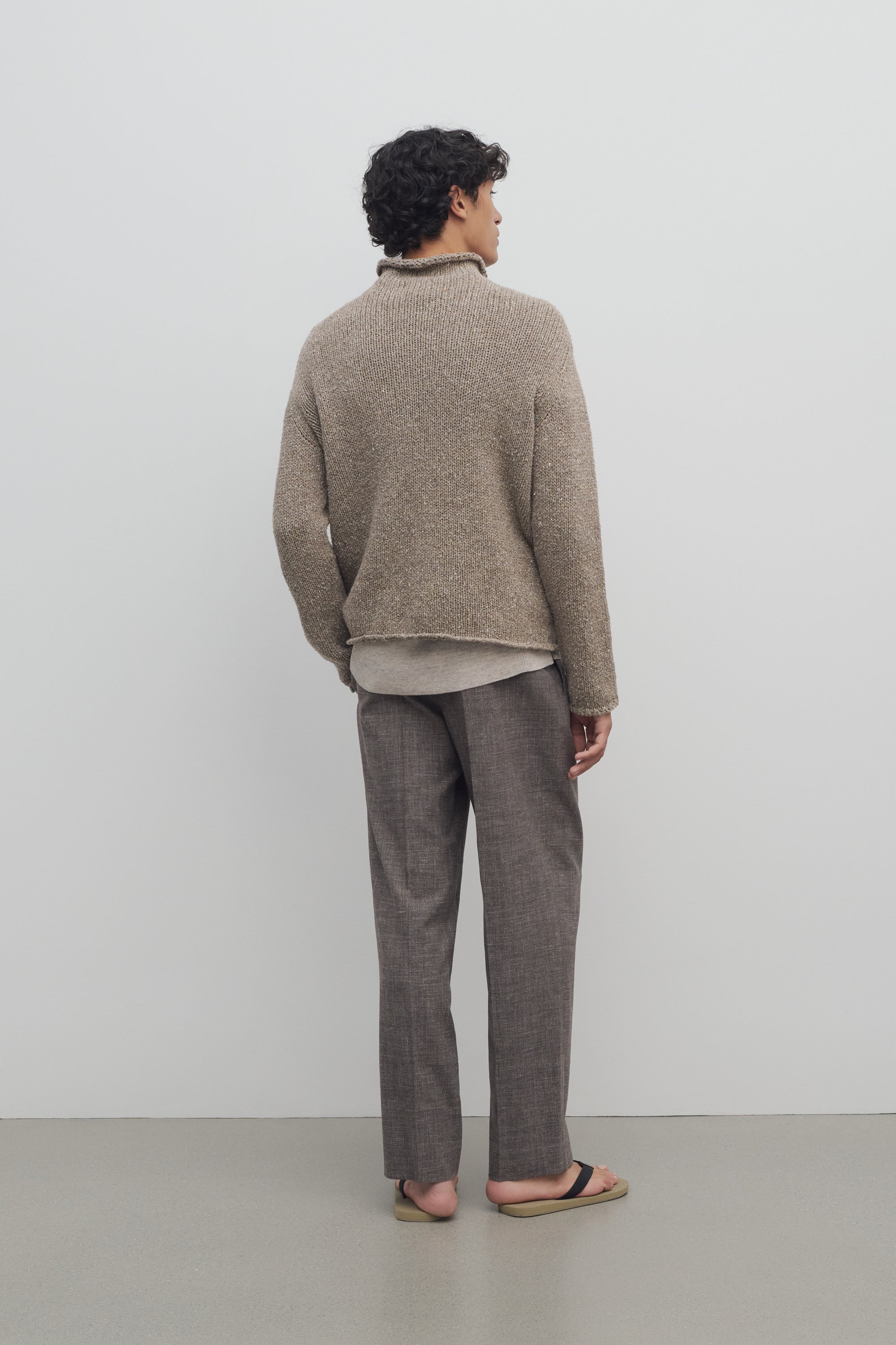 Silas Pant in Silk, Linen, and Virgin Wool、mySite、aoinhome