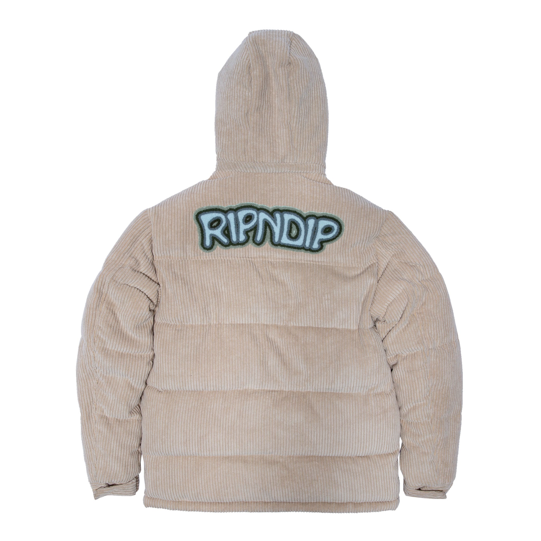  Intertwined Corduroy Puffer Jacket (Khaki)、mySite、merchandisen