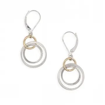 Mini Simple Caldera Earrings, Small Circles On Leverback、mySite、g9winljtr