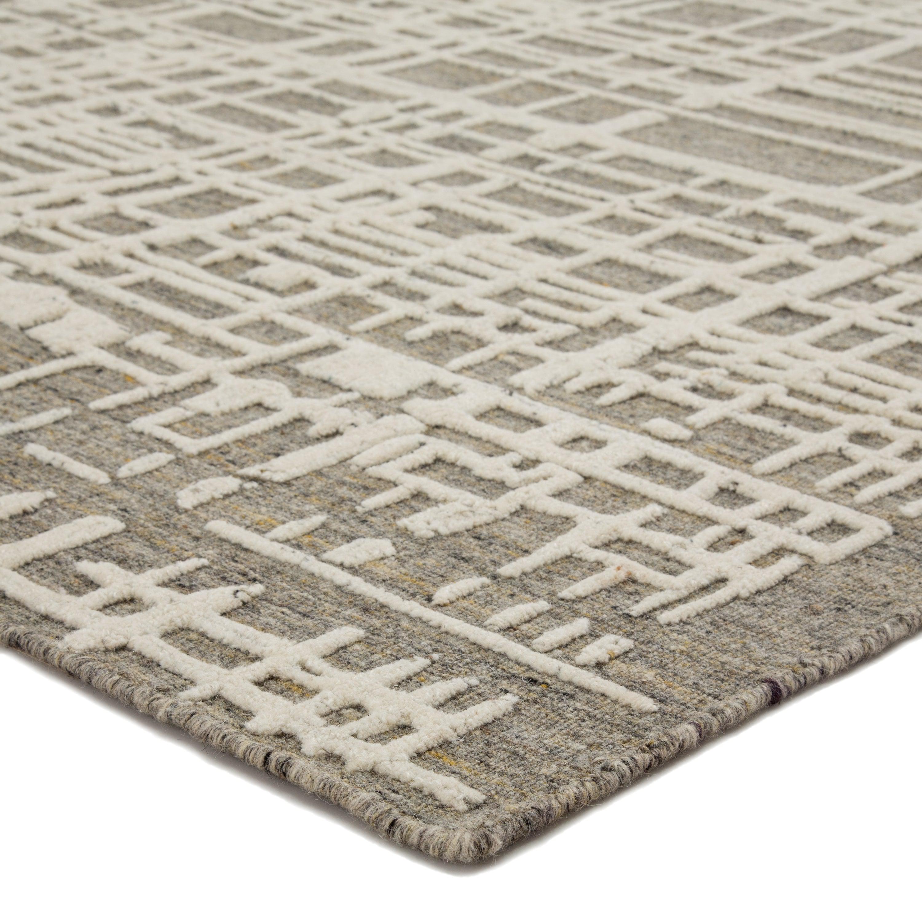 Arlo Handmade Trellis Gray Cream Area Rug、mySite、gigharbornorthrealestate