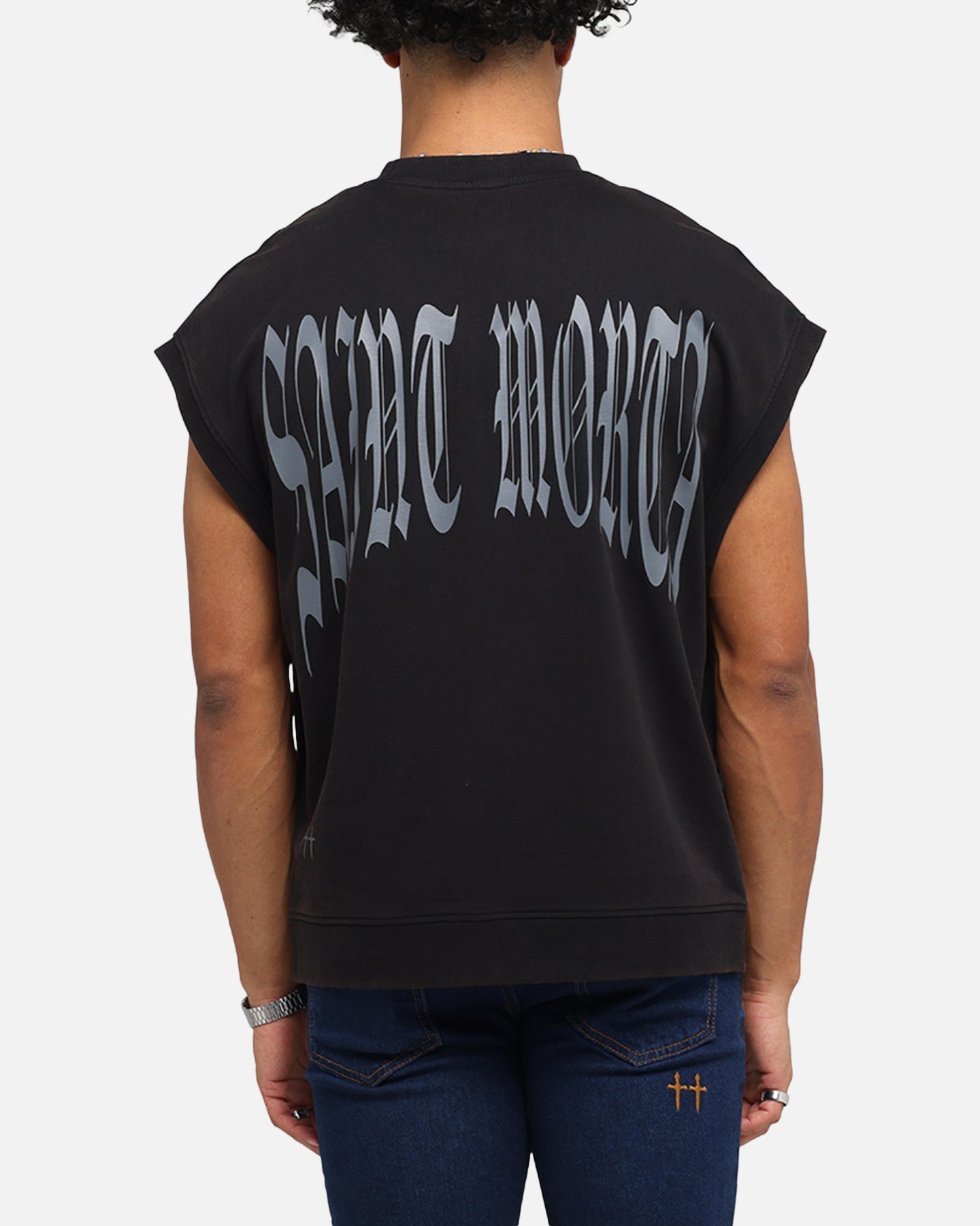 Saint Morta Vill Park Cut Off Sweater Vintage Black、mySite、zt4zffjzw