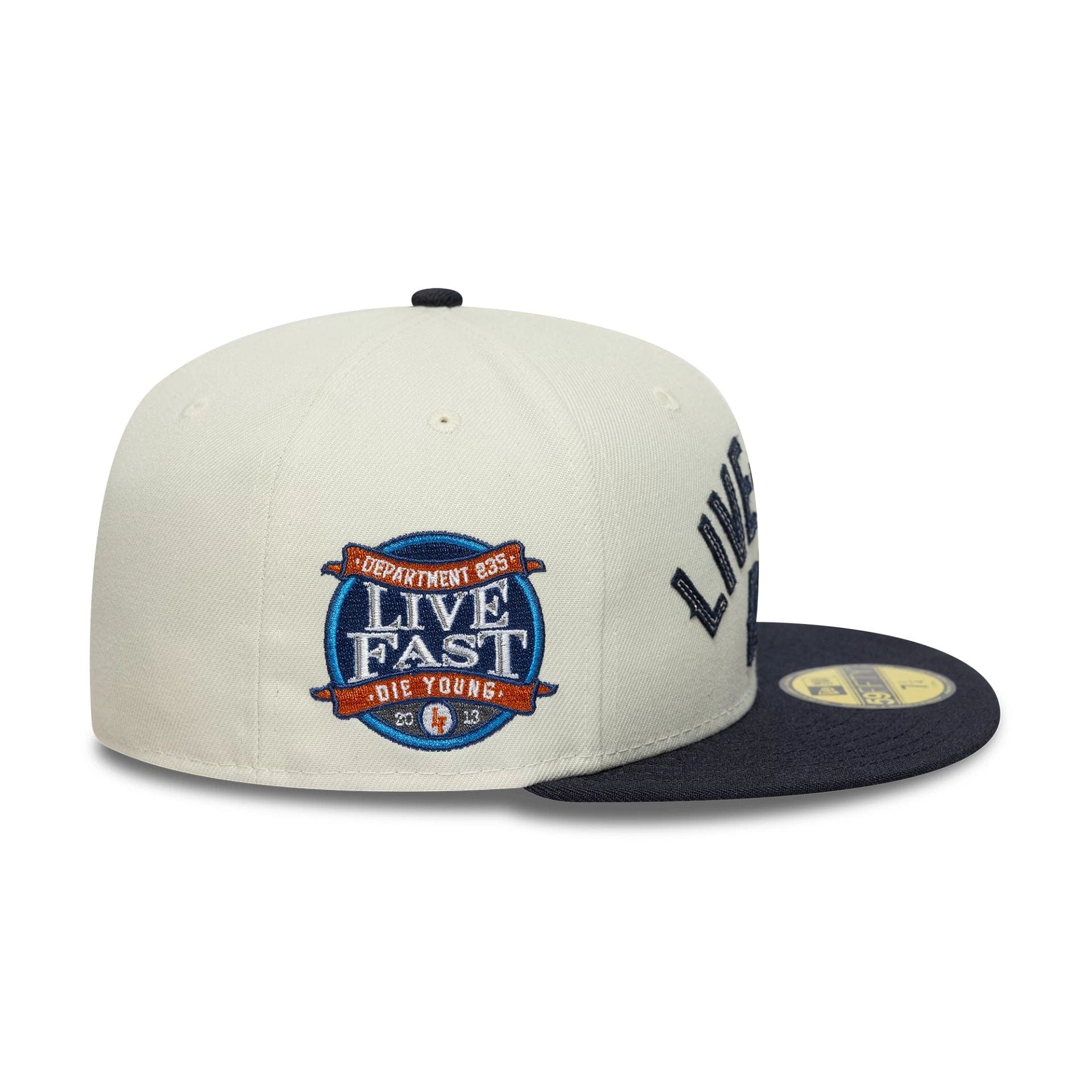 LFDY x New Era Wordmark Open Cream Low Profile 59FIFTY Fitted Cap、mySite、vikingsvslions