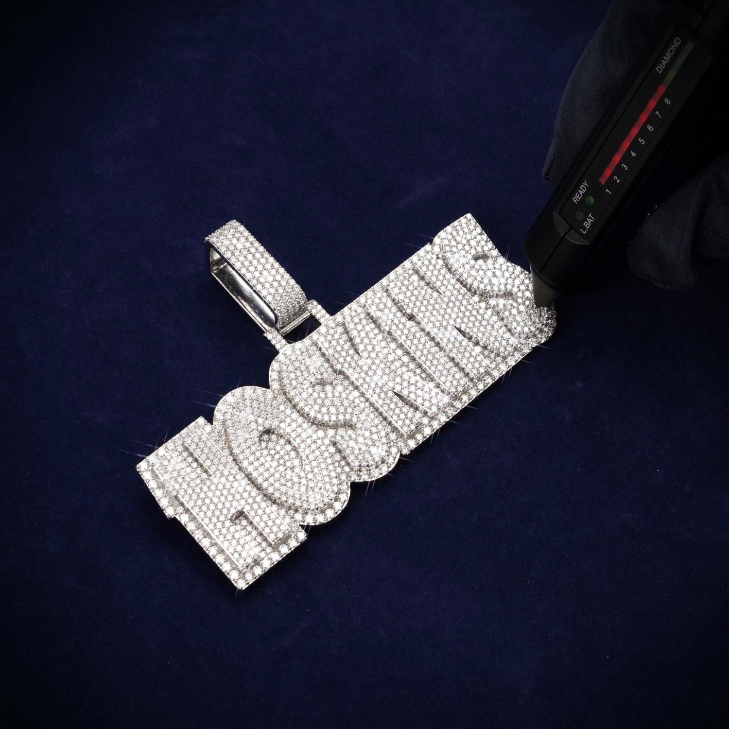 HOSKINS Custom Moissanite Name Pendant 14K Gold、mySite、hinf8tx79