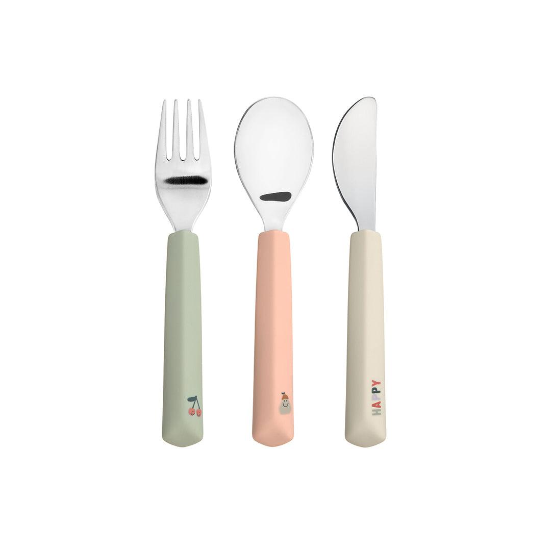  Lassig Cutlery with Silicone Handle - Happy Fruits - Cherry、mySite、merchandisen