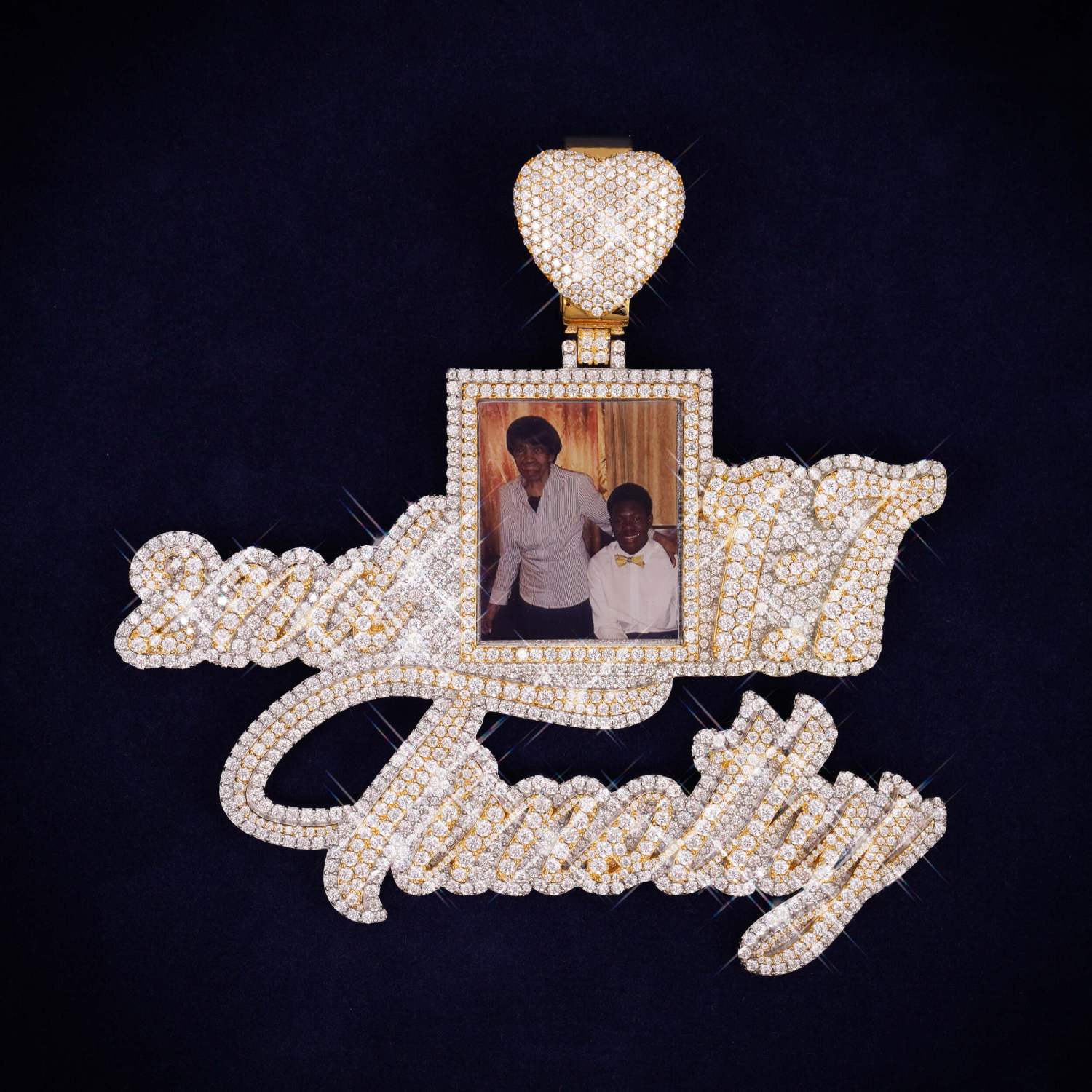 Moissanite Custom Picture Name Pendant 14K Gold、mySite、hinf8tx79