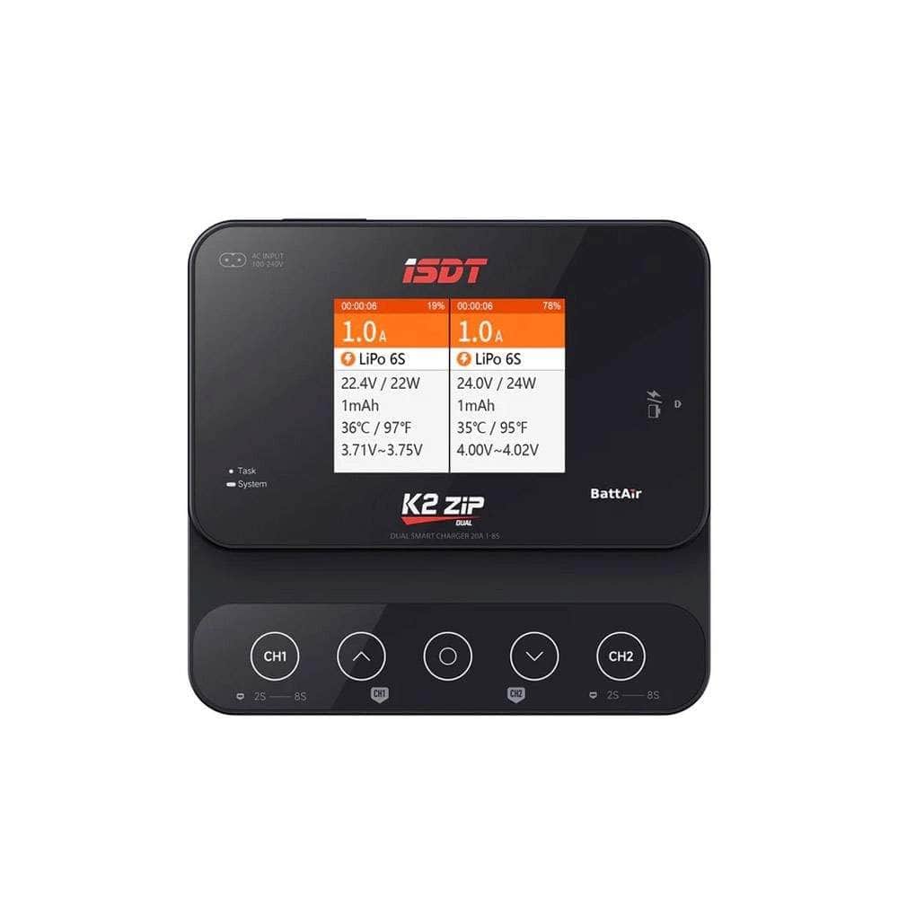  iSDT K2 ZIP 200W 1-8S 20A AC/DC LiPo Charger/Discharger - XT60、mySite、merchandisen