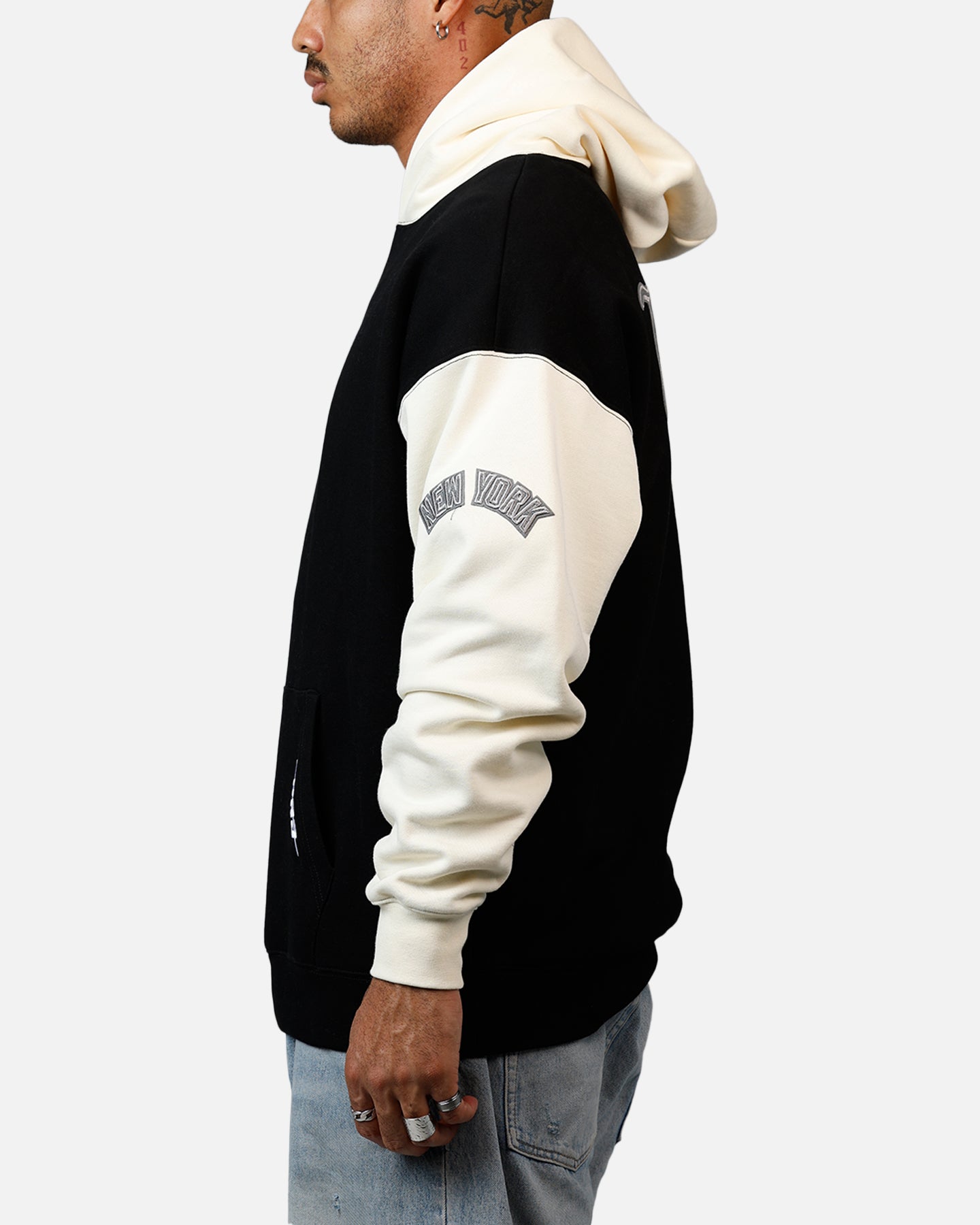 Pro Standard New York Yankees Reverse French Terry Hoodie Black/Grey、mySite、zt4zffjzw