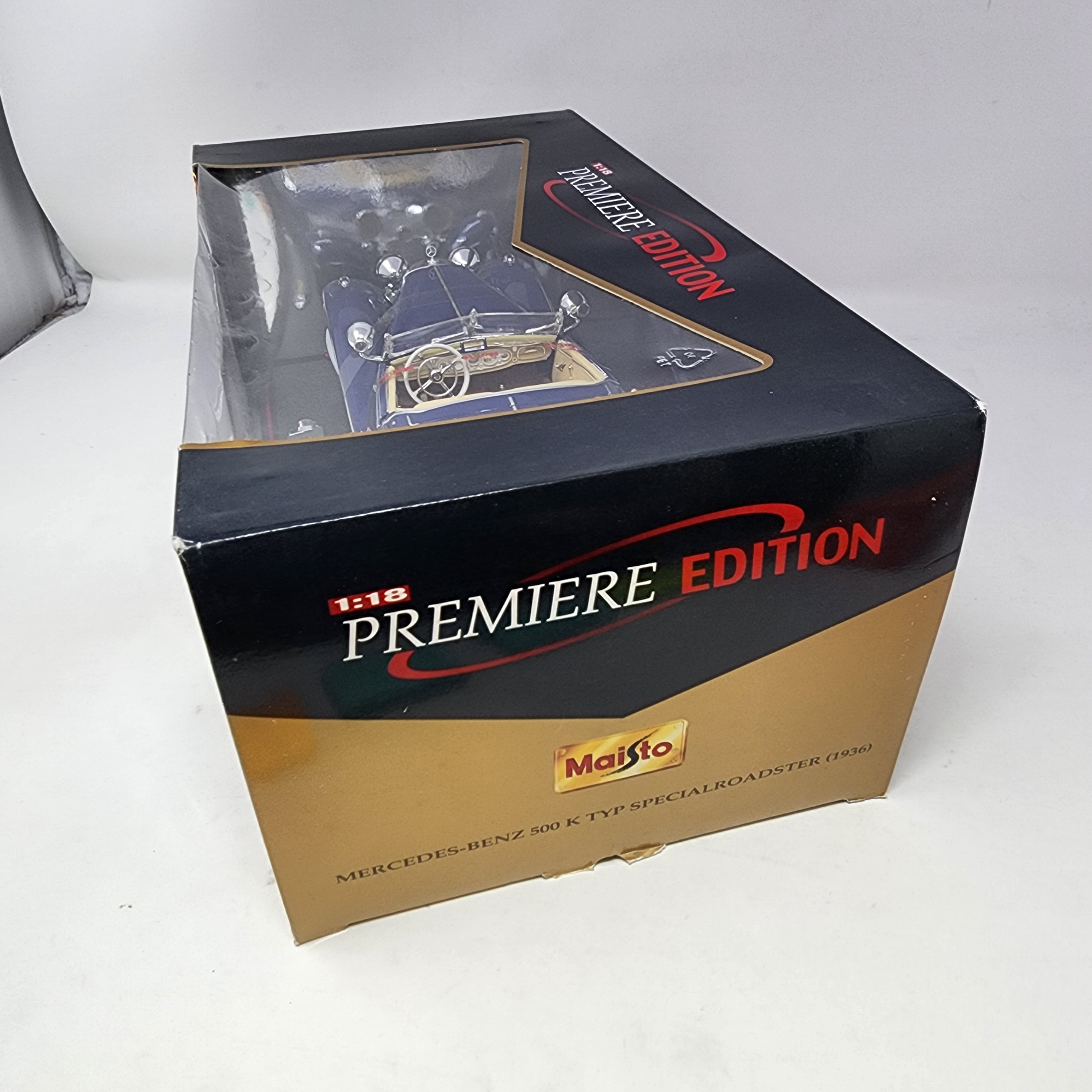 Mercedes-Benz 500 K TYP Special Roadster 1936 * Maisto Premiere Edition 1/18 Scale、mySite、hgirdovlk