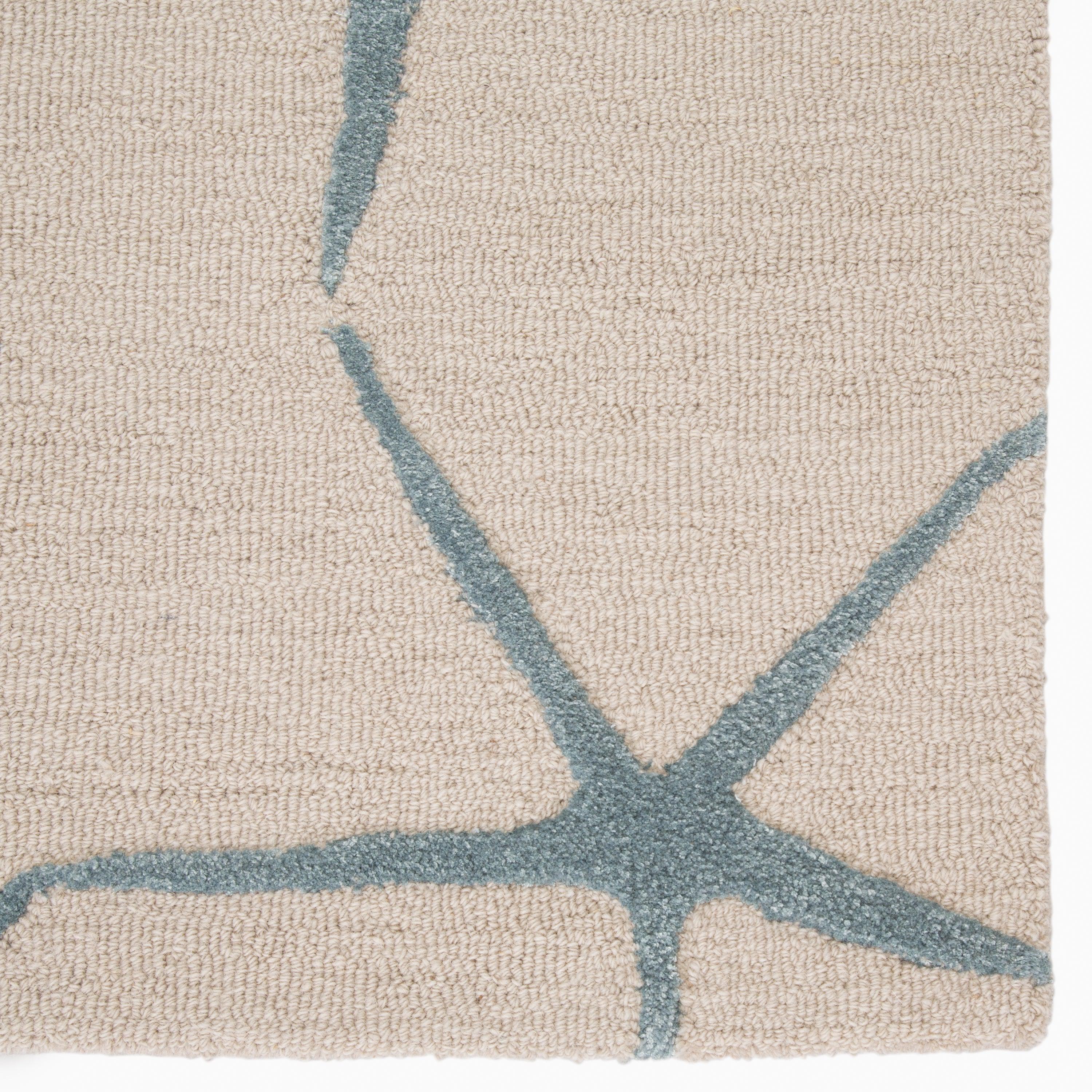 Starfishing Handmade Animal White Blue Area Rug、mySite、gigharbornorthrealestate