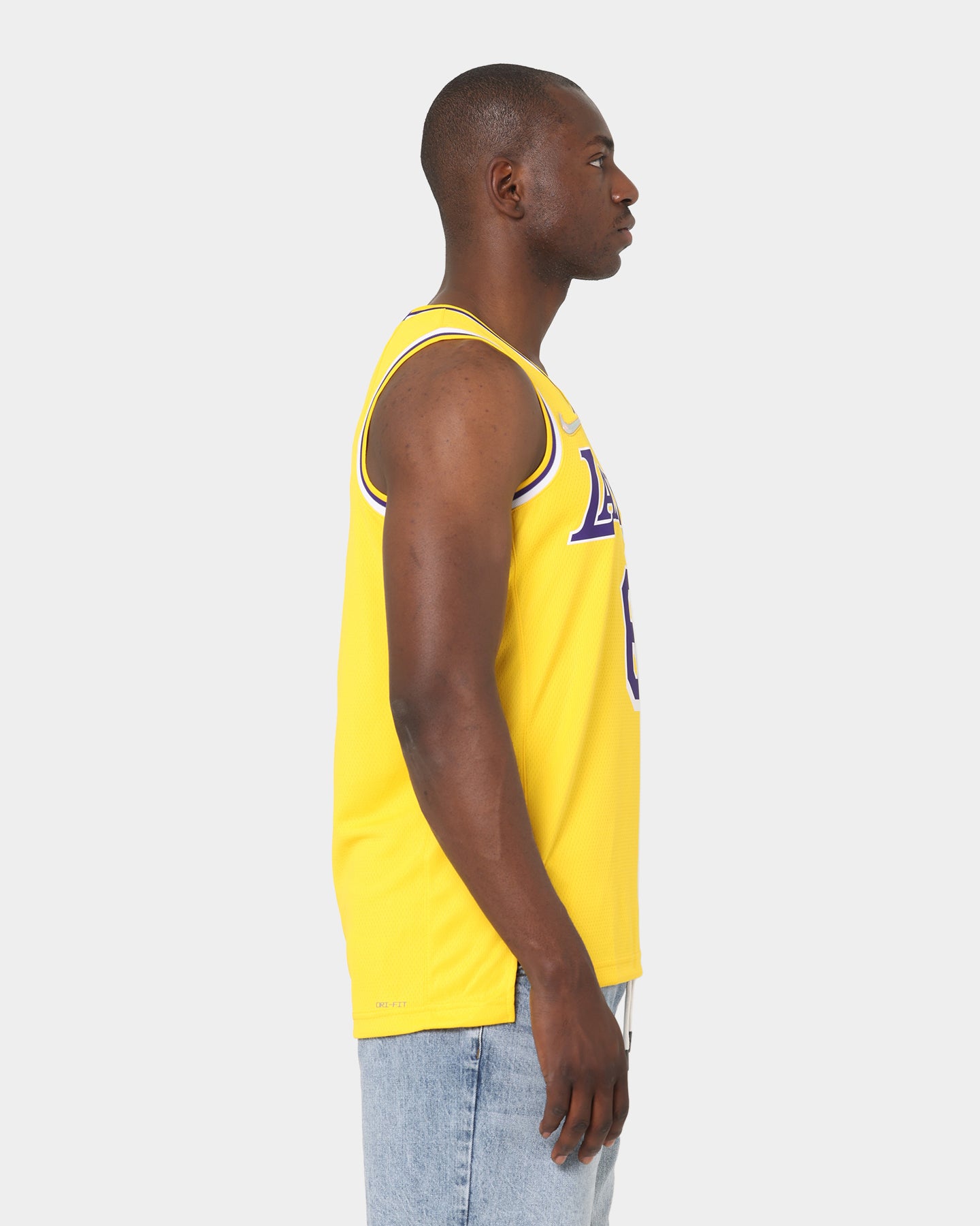 Nike Los Angeles Lakers LeBron James 75th Anniversary #6 Icon Swingman Jersey Amarillo/Field、mySite、zt4zffjzw