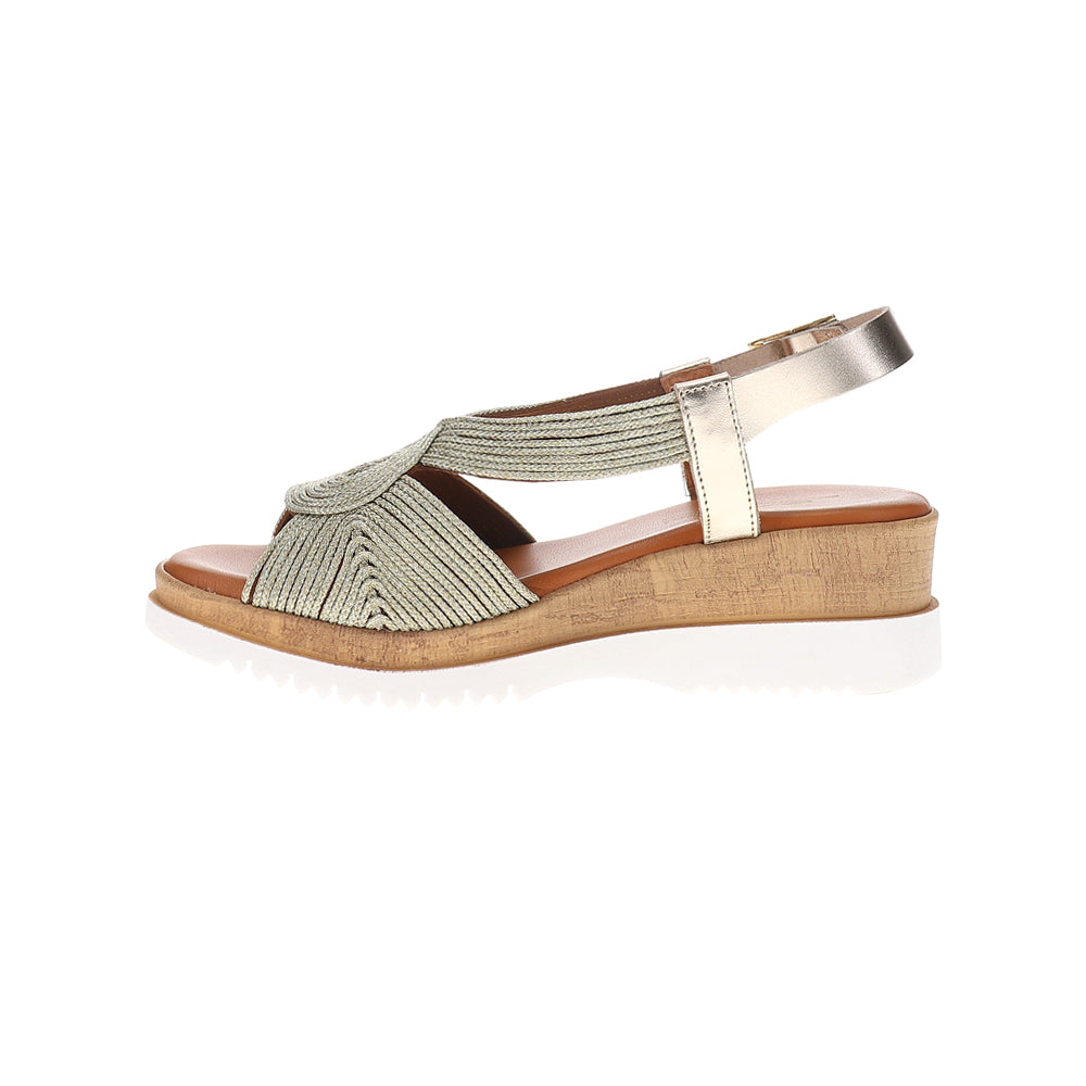 Rafe Metallic Slingback Wedge Sandals、mySite、gtrtttuynbv
