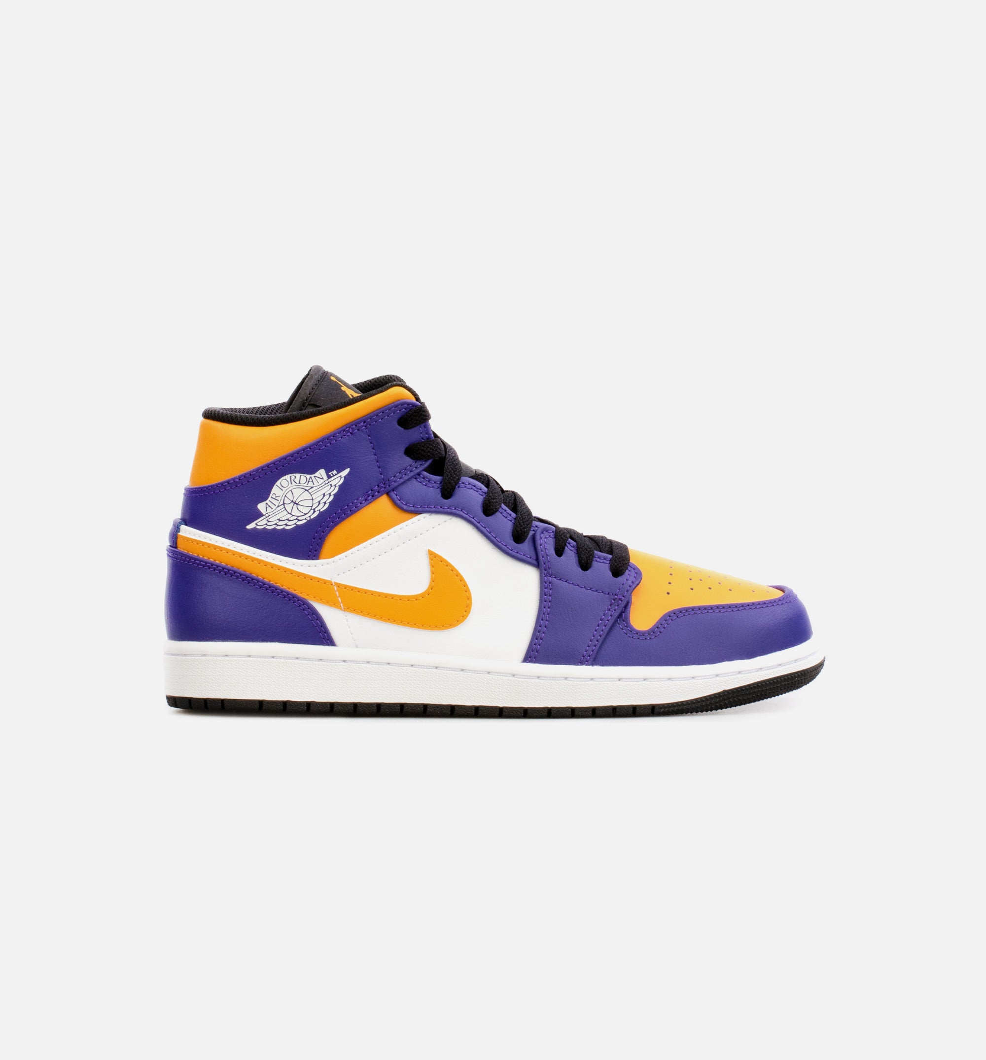 Air Jordan 1 Mid Mens Lifestyle Shoe - Yellow/Purple、mySite、dreamappss