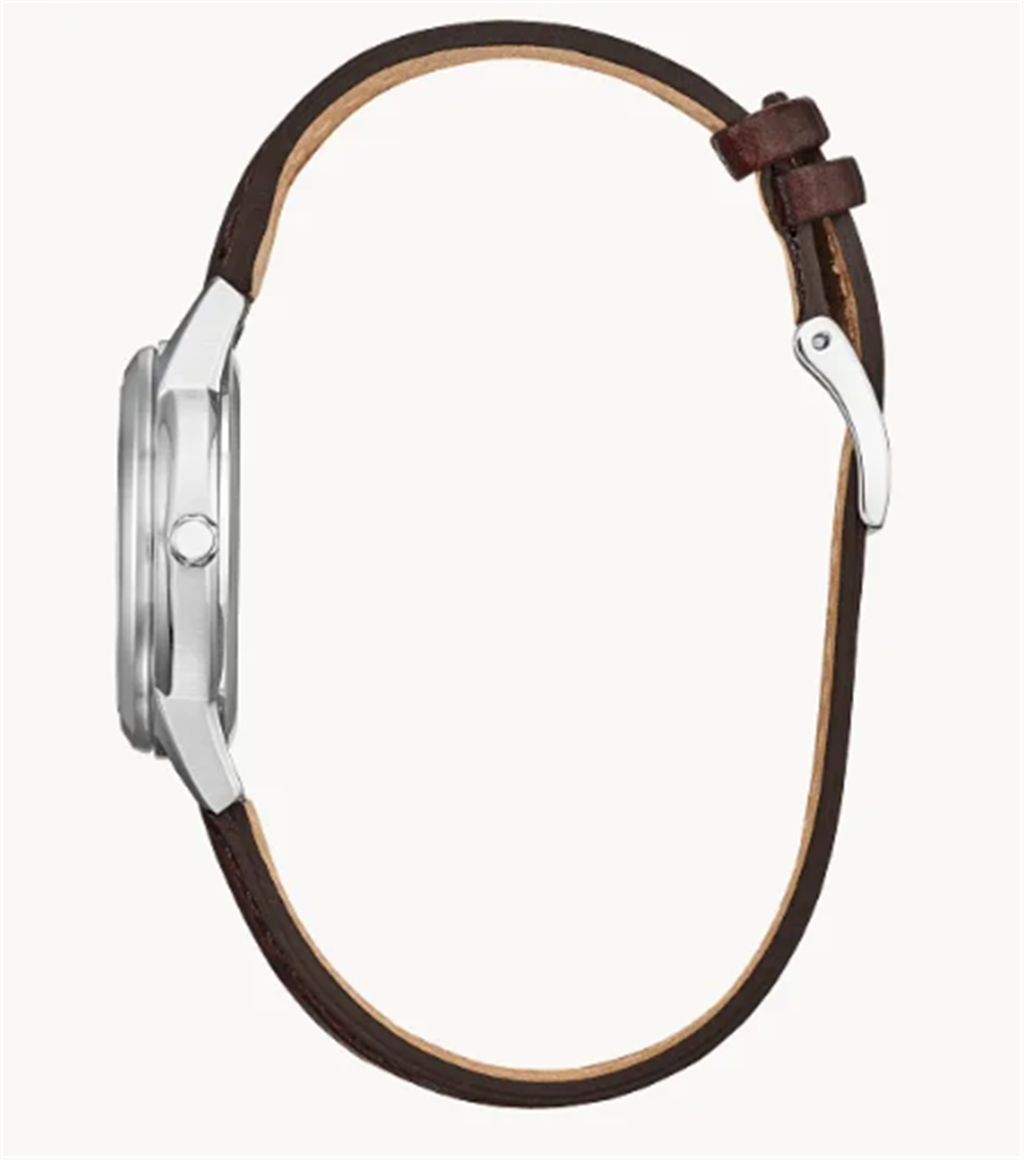 Stainless Steel Leather Strap Classic Women's Watch by Citizen、mySite、botmansion