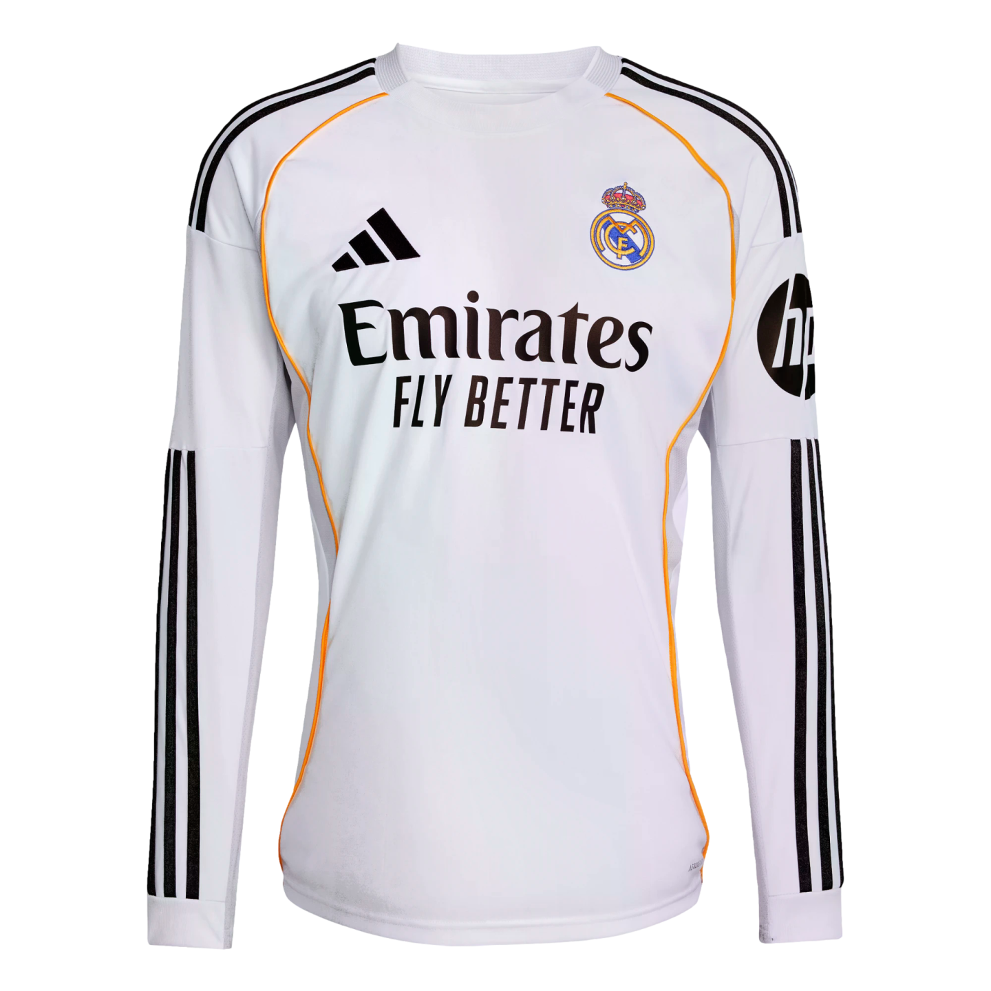 Adidas Real Madrid 25/26 Long Sleeve Home Jersey、mySite、noshort