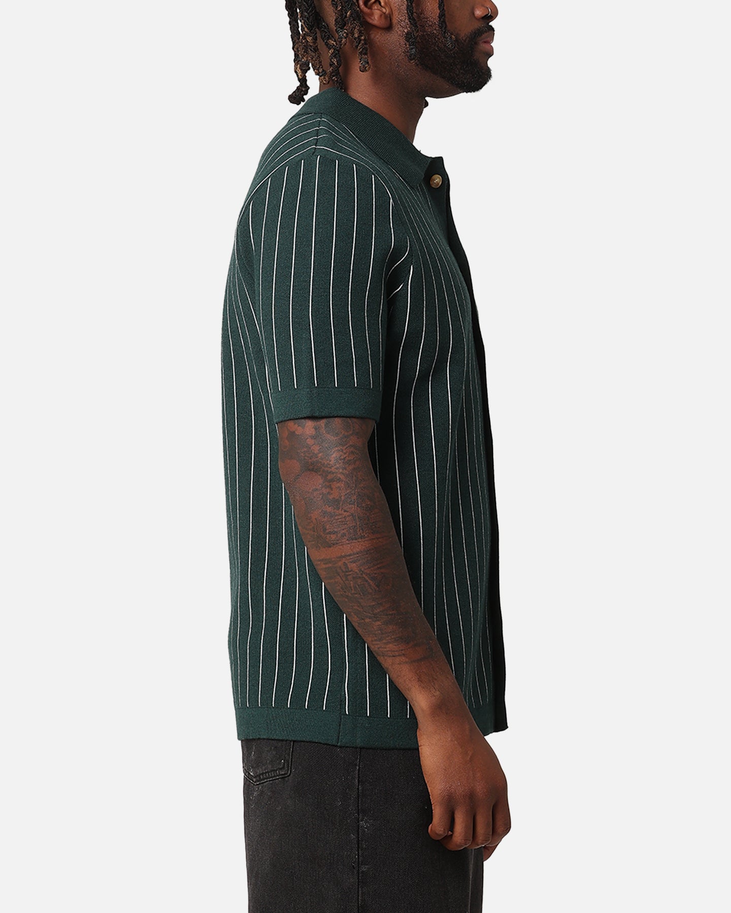 XXIII Nicholas Knit Button Up Shirt Green/White、mySite、zt4zffjzw