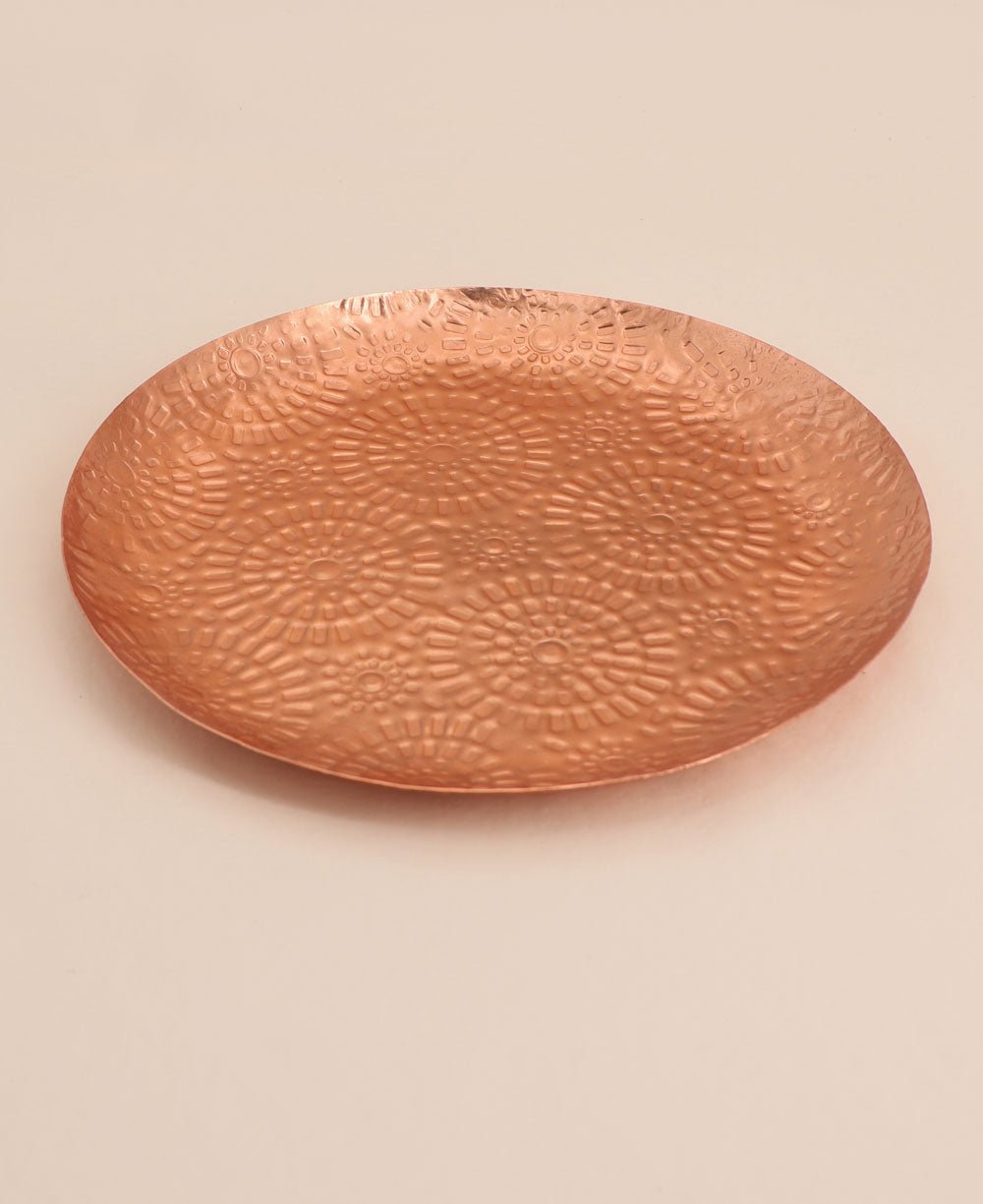Fairtrade Mandala Design Recycled Metal Copper Tray、mySite、topwebapps