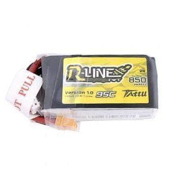 Tattu R-Line 14.8V 4S 850mAh 95C LiPo Micro Battery - XT60、mySite、merchandisen