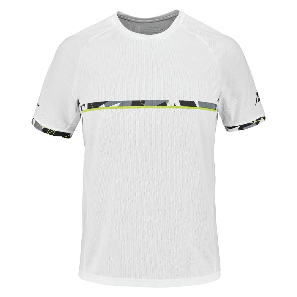 Babolat Men's Aero Crew Neck Top (White)