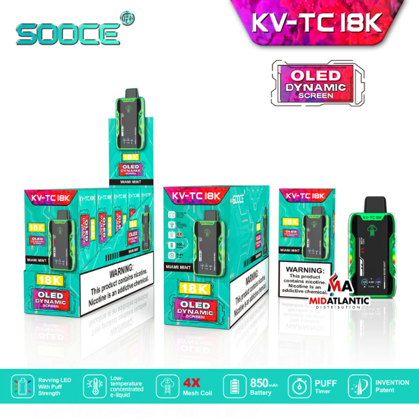 SOOCE KV-TC18K Disposable Vape、mySite、zt4zffjzw