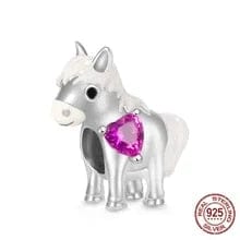 Cow & Llama & Horse Charms for Pandora Style Bracelets Sterling Silver Farm Animal Charms、mySite、g9winljtr