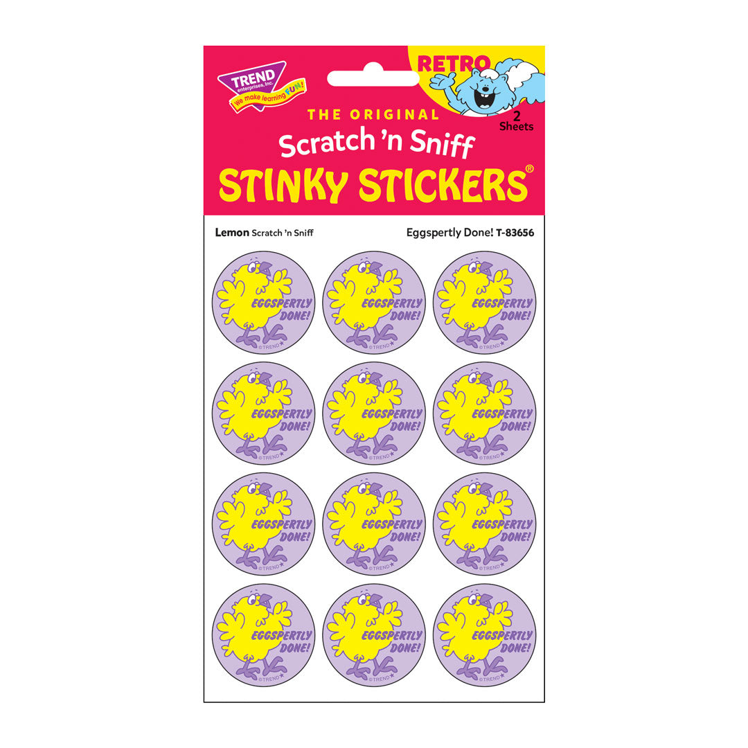  Eggspertly Done! - Lemon-Scented Retro Scratch 'n Sniff Stinky Stickers®、mySite、ghnorth