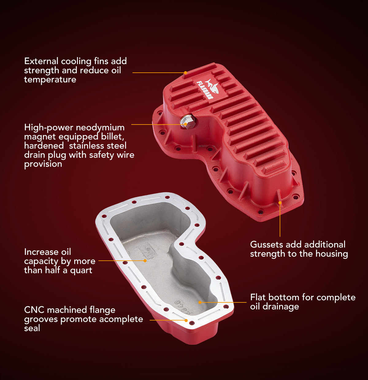 2011-2024 Jeep/Dodge Grand Cherokee/Durango, 2012-2018 RAM 1500 3.6L Aluminum Engine Oil Pan、mySite、nflplayoffbracketp