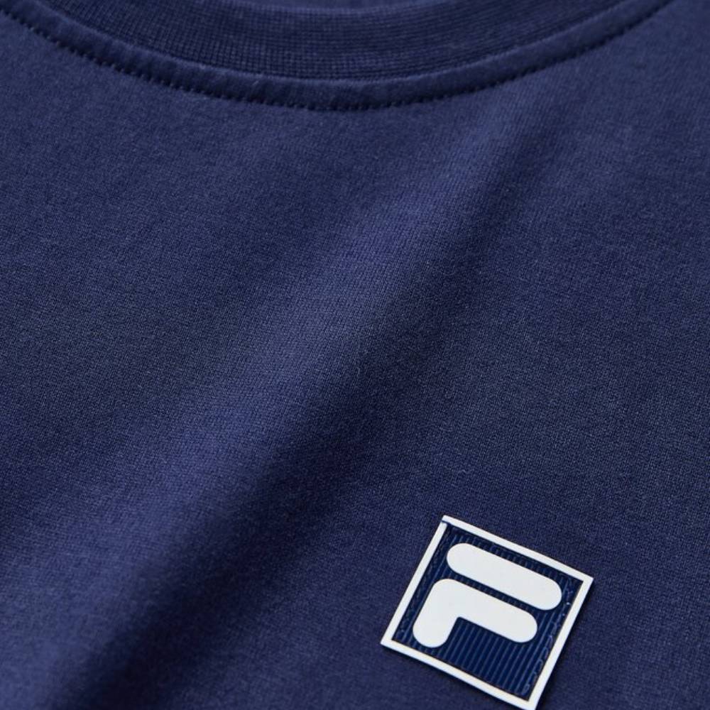 Fila Unisex Country Club Raquet Box Tee Top (Fila Navy)